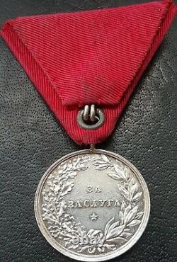 10575? Bulgarian Kingdom pre WW1 Royal Medal for Merit in Silver Ferdinand I