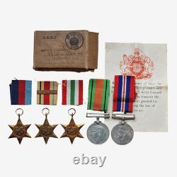 10th Royal Hussars (Prince of Wales's Own) WW2 Medal Group Trooper Huddersfield