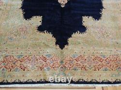 10x16 Royal Kermaan Oriental Area Rug STUNNING medallion! Green Blue NAVY