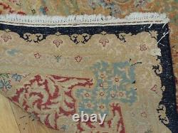 10x16 Royal Kermaan Oriental Area Rug STUNNING medallion! Green Blue NAVY