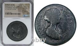147-176ad Faustina Jr. Ancient Roman Empire Medallion Ngc Fine Very Rare