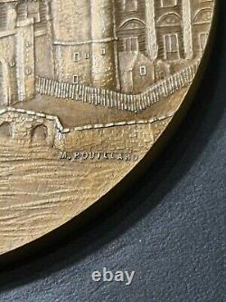 1608 Louvre Henri IV /Fleur-de-lis Royal French heraldry Art Nouveau XBig medal