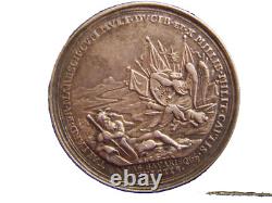 1704 Great Britain England United Kingdom Battle Of Blenheim Silver Medal Rare
