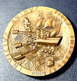 1714 Swedish Royal Navy and Imperial Russian Navy Battle of Gangut bronze medal