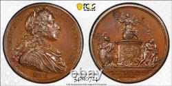 1731 William III Bronze Medal Eimer-526 PCGS SP63 Jean Dassier Great Britain