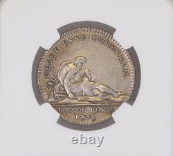 1738 FRANCE JETON ROYAL TREASURY DUVIVIER (29mm) (CLEANED) NGC XF DETAILS