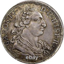 1789 Spain Carlos IV Royal Academy Proclamation Medal Pcgs Au58, 27mm