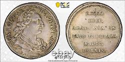 1789 Spain Carlos IV Royal Academy Proclamation Medal Pcgs Au58, 27mm