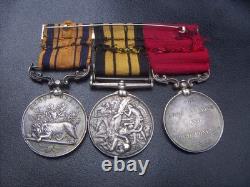 1800s UNITED KINGDOM BRITISH TRIO CAMPAIGN SILVER MEDAL BAR GROUP NAMED SUPERB