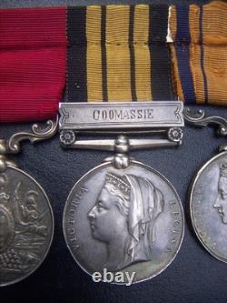 1800s UNITED KINGDOM BRITISH TRIO CAMPAIGN SILVER MEDAL BAR GROUP NAMED SUPERB