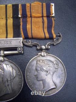 1800s UNITED KINGDOM BRITISH TRIO CAMPAIGN SILVER MEDAL BAR GROUP NAMED SUPERB