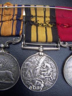 1800s UNITED KINGDOM BRITISH TRIO CAMPAIGN SILVER MEDAL BAR GROUP NAMED SUPERB