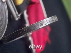 1800s UNITED KINGDOM BRITISH TRIO CAMPAIGN SILVER MEDAL BAR GROUP NAMED SUPERB