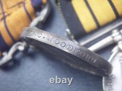 1800s UNITED KINGDOM BRITISH TRIO CAMPAIGN SILVER MEDAL BAR GROUP NAMED SUPERB