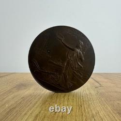 1809-1909 Antique Russian Imperial bronze large 2.5 medal Nicholas II Finance