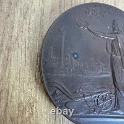 1809-1909 Antique Russian Imperial bronze large 2.5 medal Nicholas II Finance