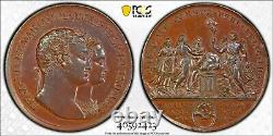 1819, Spain, Ferdinand VII. Nice Bronze Royal Wedding Medal. PCGS SP-61 BN