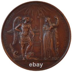 1820 French Royalist Bourbon Memorial Medal Puymaurin Gayrard Copper 56mm