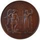 1820 French Royalist Bourbon Memorial Medal Puymaurin Gayrard Copper 56mm