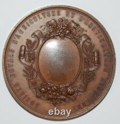 1820's-belgium-carl Linaeus-societe Royale D'agriculture Bronze Medal