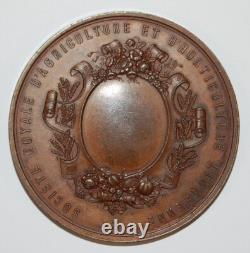 1820's-belgium-carl Linaeus-societe Royale D'agriculture Bronze Medal