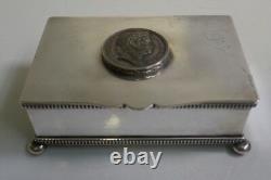 1824 Silver Medal Of George IV Of England Applied To Box By Chelteham & Co