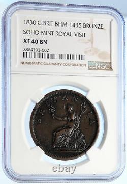 1830 UK Great Britain UK QUEEN VICTORIA Royal Visit Antique Medal NGC i106422