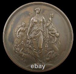 1838 ROYAL SOCIETY QUEEN'S MEDAL 72mm SILVER CASED BY WYON