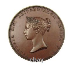 1842 FOUNDATION STONE OF THE ROYAL EXCHANGE 45mm BRONZE MEDAL BY WYON