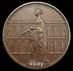1844 OPENING OF THE ROYAL EXCHANGE 74mm BRONZE MEDAL BY WYON