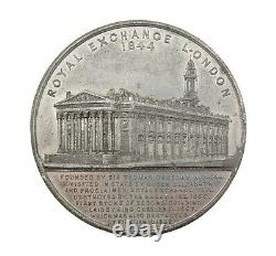 1844 REOPENING OF THE ROYAL EXCHANGE 60mm MEDAL BY DAVIS