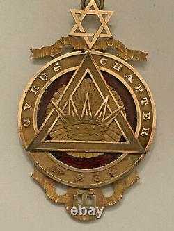 1846 Cyrus Chapter No. 288 Royal Arch Masonic Medal Given Founder of Lodge 283