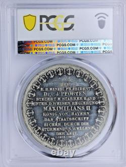 1849 Medal Royal Bavarian Minister Sn Bavaria PCGS SP62