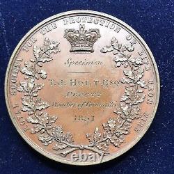 1851 43mm Royal Society For The Protection Of Life Bronze Specimen Medal