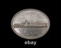 1857 Royal Visit To The Exhibition Of Art Treasures Oval Medal By Ottley