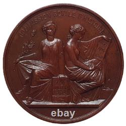 1859 Belgium Bronze Medal Leopold I Commission Royale d'Histoire L. & J. Wiener