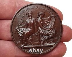 1859 Belgium Bronze Medal Leopold I Commission Royale d'Histoire L. & J. Wiener