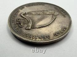 1868 Royal Agricultural Society of Ireland Roscommon Farming Society Silver 44mm