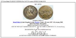 1874 Great Britain UK QUEEN VICTORIA Fleet NAVY Devasation ANTIQUE Medal i88136