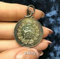 1880s China British Army The Royal Berkshire Regiment Wales SILVER Boxing medal