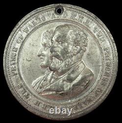 1882 Prince Of Wales Royal Agriculture Society's Show White Metal 34 MM Medal