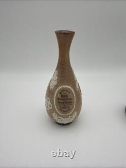 1885 Doulton Lambeth Prince of Wales Albert Medal Commemorative Vase