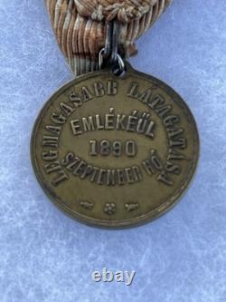 1890 Astro-Hungarian Frank Joseph I Royal Visit Medal