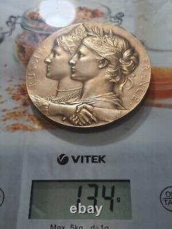 1893 Visit of the Russian Fleet Royal Family to France Art Nouveau medal