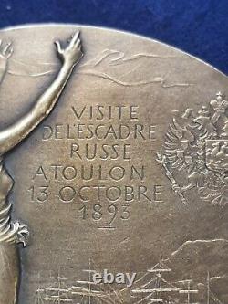 1893 Visit of the Russian Fleet Royal Family to France Art Nouveau medal 1893 Visit of the Russian Fleet Royal Family to France Art Nouveau medal
