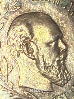 1894 Antique Silver Russian Imperial Medal Russia Czar Alexander III Ag Engraver