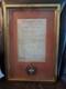 1896 Spanish Order of Naval Merit Medal with Royal Certificate Alfonso XIII Framed