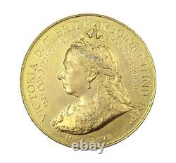 1897 DIAMOND JUBILEE THE ROYAL FAMILY 51mm GILT MEDAL BY BOWCHER