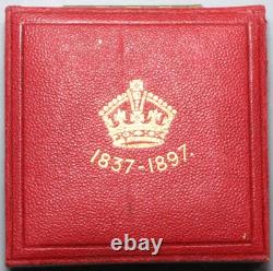 1897 Great Britain Victoria Diamond Jubilee UNC Medal WithCase 55mm (25011801R)