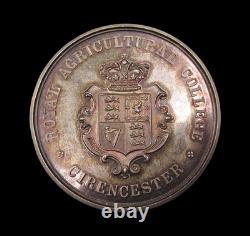 1897 ROYAL AGRICULTURAL SOCIETY CIRENCESTER 42mm SILVER MEDAL BY WYON